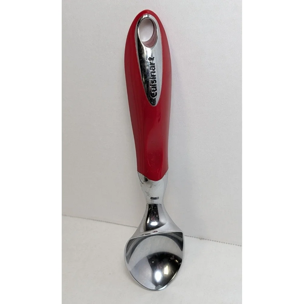Cuisinart Ice Cream Scoop Stainless Steel Red Handle Kitchen Utensil